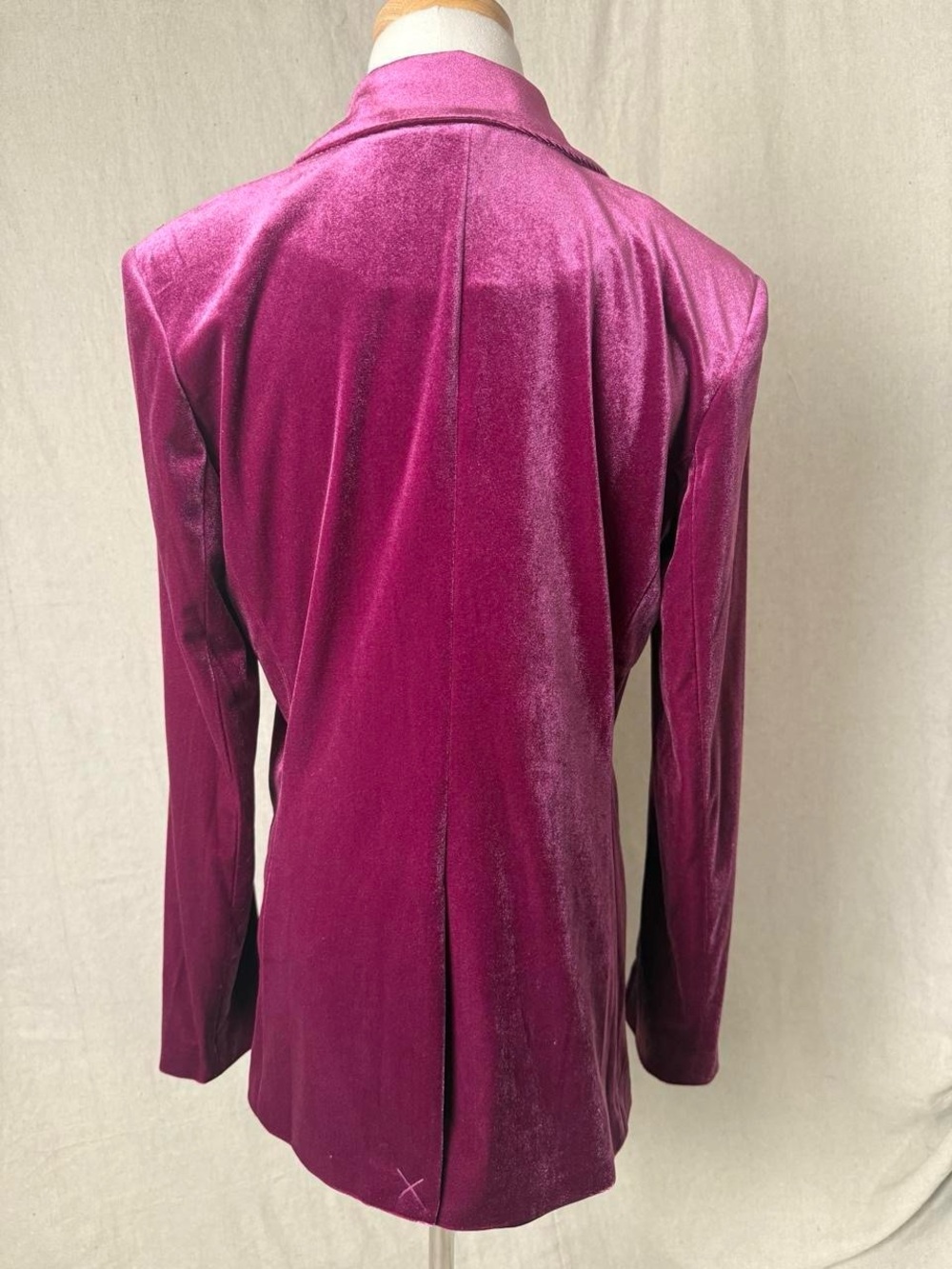 Nine West Raspberry Velvet Blazer - Picture 4 of 6